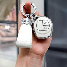 Vỏ chìa khóa ô tô TPU kèm móc khóa, Vỏ chìa khóa TPU mềm cho Suzuki, Alto, Vỏ bảo vệ cho Jimny, Vỏ chìa khóa ô tô SX4, Túi đựng chìa khóa cao cấp tinh tế phù hợp cho bé gái - Móc khóa 31 - Xem 12