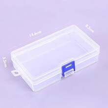 1pc 10-Grid Detachable Plastic Box, Transparent Small Compartment Organizer Box, Multi-Grid PP Jewelry & Components Storage Box, Made Of High-Quality PP Material, Durable, Transparent Design For Easy Viewing