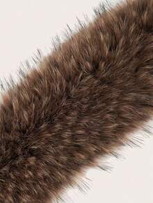 1条波西米亚风毛绒纯色腰带，Y2K复古人造毛皮束腰带，性感配饰，可搭配外套、牛仔裤、连衣裙，适合日常穿着、派对、万圣节等场合。 - 毛毛腰繩 - 查看 9