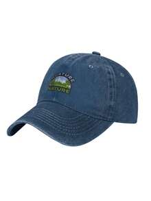 Nurture Nature Baseball Cap Golf Dad Hat Adjustable Original Classic Low Profile Cotton Hat Unconstructed Plain Cap Men Women - Màu xanh hải quân - Xem 2