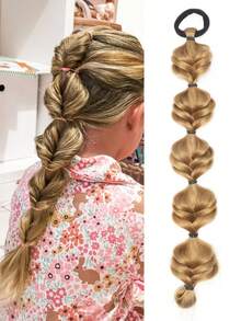 1pc Kids Synthetic Braided Hair 18inch Braids Ponytail Hair Hairstyle Braids Cute Hip Hop Ponytail For Girls
