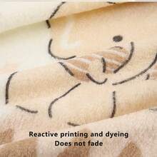 Multifunctional Baby Blanket - Skin-Friendly Soft And Warm Baby Blanket, Suitable For 0-3 Years Old Babies, Comfortable And Durable Coral Fleece, Essential For Newborns, Cute Printed Patterns, Great Gift For Birthday Or Christmas - Beige - View 7