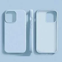 Liquid Silicone Phone Case In Solid Yellow - Anti-Yellowing & Soft Protective, Compatible With [Device], Waterproof, Shockproof, Anti-Fall, Anti-Scratch - Style 3 (1 Piece) - View 1