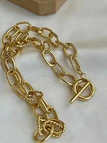 3 قطع طقم قلادة للنساء، قلادة عملة ذهبية عتيقة أنيقة وفاخرة، قلادة خانق متعددة الطبقات مزينة بزهرة وخرز اصطناعي، إكسسوارات تصميم فريد مناسبة للارتداء اليومي والحفلات، هدية للمرأة