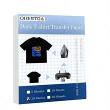 Heat Transfer Paper For T-Shirts (A4) | 10/20 Sheets | Works On Dark & Light Fabrics | High-Temp Resistant, Long-Lasting Prints | Ideal For DIY Crafts, Business Branding & Events, School Supplies,Back To School - A4 - Suitable for Inkjet Printers - View 8