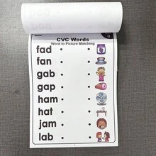 CVC Word Workbooks, Phonics Practice Worksheets For Preschool & Kindergarten Reading & Spelling, Cut & Paste, Read & Match, Fill Sound Activities, Preschool, Kindergarten, Classroom, Homeschool, Teacher Must-Haves, Reading & Spelling Learning Materials For Kids - Multicolor - View 10