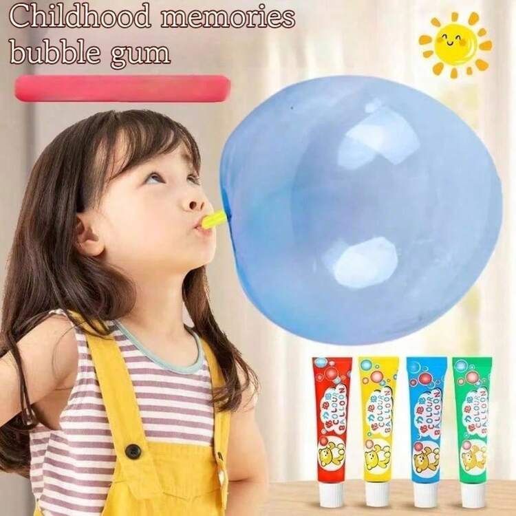 1/2/4/5/10 Classic Kids Bubble Toys, Available In Four Colors - Creative Party Gifts, Kids Toys And Games, Straw Inflatable Elastic Bubble Balloons. Enjoy Nostalgic Bubble Games, Cartoon Outdoor Toys, Creative Bubble Games, Fun And Novel Creative Bubble Games, Straw Creative Balloon Blowing, Classic Nostalgic Gifts - Multicolor - View 5