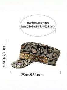 Gorra de capitán con strass para mujeres y hombres, gorra militar, disfraces de Halloween, adecuada para cumpleaños, despedida de soltero, Navidad, carnaval, bar, cosplay