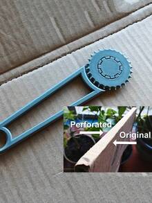 单件装纸板打孔器，适用于DIY工艺品、艺术项目、卡片制作和纸箱改造。便携式精密工具，可均匀地在纸板上压痕和折叠，设计便捷 | 坚固的手柄，可用作纸艺打孔器。