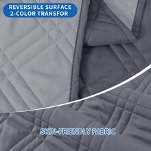 YSTYLE Single-Seater Sofa Cover With Armrests, Reversible Cat-Friendly Scratch-Resistant Couch Cover, Double-Sided Quilted Sofa Cover, Universal Sofa Cover - Dark Gray + Light Gray - View 3