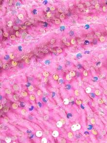 Tween Girls' Fashionable Sequin Mini Skirt, Suitable For Parties And Gatherings (Y0847) - Pink - View 4