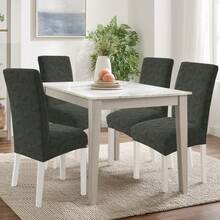 YSTYLE Chair Covers With Backrest 2/4/6 Pieces, Stretch Chair Covers, Living Room Kitchen Chair Covers, Universal Cat Scratch-Resistant Chair Cover, Modern Stain-Resistant Chair Cover - Hijau Tentara - View 2