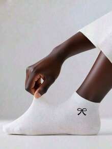 15/30 đôi tất cổ ngắn màu trơn nơ cho nữ, tất vô hình, tất thể thao, tất đa năng, thoáng khí, mềm mại, thoải mái, thời trang, phù hợp để mặc hàng ngày hoặc ngoài trời - Nhiều màu - Xem 3