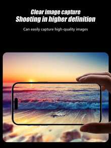 两片装 Black Hawk Eye 钢化玻璃相机镜头保护膜，高清防刮，兼容 11/12/13/14/15/16/17/17 Air/17 Pro/17 Pro Max 系列 - 黑色 - 查看 8