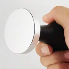 51/58mm 咖啡压粉器，带木柄，平底压粉器，适用于 51/58mm 咖啡手柄