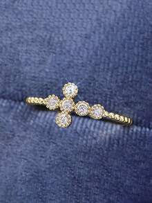 1 PC Classical 925 Sterling Silver Cubic Zirconia Rings Wedding Jewelry For Women Fine Jewelry - 1# - View 8