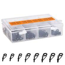 80pcs Boxed Stainless Steel Ceramic Luya Wire Ring - Default - View 1