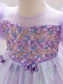 Young Girls Partywear - Purple - View 7