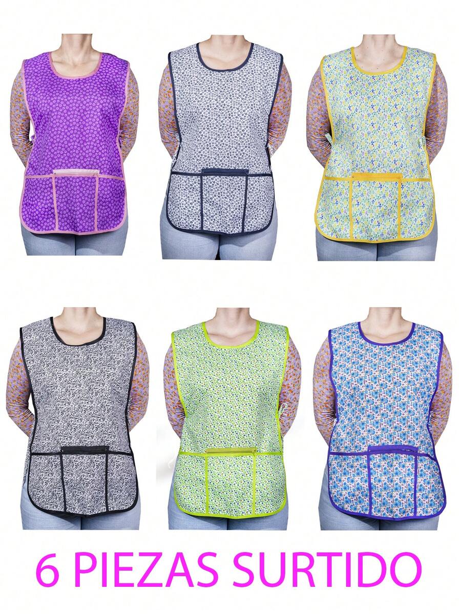 6 MANDIL, GABAN, DELANTAL, CASACA - Multicolor - Ver 1