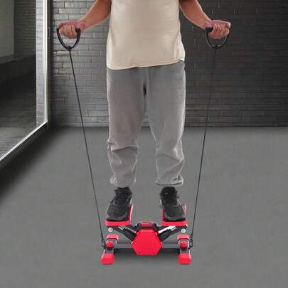 Portable Pedal Exerciser Foot Pedal Exercise Machine With Pull Ropes