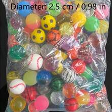 12pcs Sparkly Bouncing Ball Set, Plastic Cat And Dog Toy, Pet Entertainment Balls, Assorted Colors, With No Battery Needed, For Small Breeds, Party Favors, Birthday Gifts, School Prizes