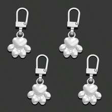 5/10/20pcs Dog Paw Metal Zipper Pulls, DIY Replacement Keychain Suitable For Luggage, Wallets, Jackets, Backpacks, Etc. - Multicolor - View 8