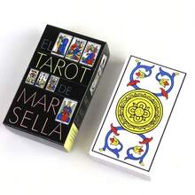 马赛塔罗牌（EL TAROT MARSELLA），一套78张塔罗牌的西班牙版本，适合初学者和爱好者。它可用于占卜和预测、精神之旅和命运探索，也是万圣节、圣诞节和生日的理想礼物。 - 彩色 - 查看 5
