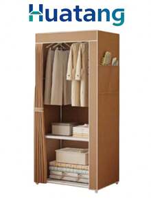 Ropero Armable Closet De Tela Un NIVEL EXTRA GRANDE  Profundidad: 44 cm   Ancho: 56 cm   Altura: 146 cm - Multicolor - Ver 8