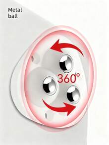 1/4个粘性耐磨承重小滑轮，万向轮，三种颜色可选，底部带静音脚轮，优质重型旋转轮 - 顺滑360°旋转脚轮，带三重滚珠轴承，静音耐磨，无需钻孔即可承重家用物品 - 彩色 - 查看 7