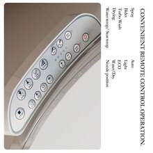Bidet Toilet Seat, Electric Toilet Seat Bidet, Unlimited Warm Water, Vortex Wash, Electronic Heated, Warm Air Dryer, Rear And Feminine Wash, LED Light, Toilet Seat Bidet - US B Type Plug(110-127V) - View 3