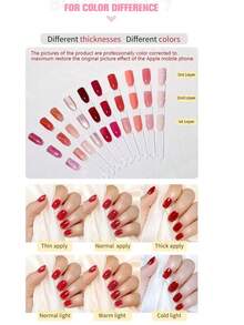 BORN PRETTY Nail Art Non-Sticky Extension Gel, Can Be Hand-Shaped For Glossy Nail Sculpting, Moldable UV Gel - Trong sáng - Xem 7