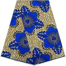 非洲涤纶安卡拉面料 | 柔软蜡染印花纺织品，适用于服装、家居装饰和手工艺品 | 色彩缤纷的基滕格面料，按码出售，适合女装制作 | 耐用可水洗的非洲面料 - 彩色 - 查看 9