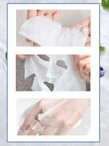 6片装水果面膜套装 – 石榴面膜、蓝莓黄瓜面膜，亮肤保湿护肤面膜，秋冬季节/圣诞节礼物，适合女性 - 彩色 - 查看 6