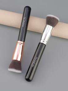 1/2英寸平头歌舞伎化妆刷，高品质刷子，适用于液体、膏状和粉状产品 - 可用于点涂、晕染和打造无瑕妆容，粉底刷、遮瑕刷、腮红刷、修容刷、古铜粉刷、散粉刷、底妆刷、腮红刷 - 彩色 - 查看 4