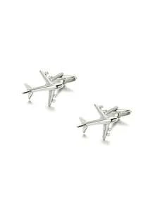 战斗机形状袖扣，有趣的飞机设计袖扣，法式袖扣 - 飛機 - 查看 4
