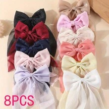 8pcs Random Hair Accessory Set, Including Ribbons, Gauze, And Bows, Dancing In The Wind - A Lovely Gift For Women, Everyday Elegant Hair Accessories, A Must-Have For All Seasons, Suitable For Outdoor Use, And A Great Gift,Gifts,Travel,Gifts For Women,Hair Stuff,Stocking Stuffers,Stocking Stuffers,Stocking Fillers,Stocking Stuffers For Women,Stocking Fillers Women,Christmas Gifts,Gifts,Christmas Stocking Fillers,Gifts For Women,Gift,Christmas Gift,Stocking Stuffers For Adults,Stocking Fillers For Adult,Hair Stuff,Women's Accessories,Stocking Stuffer,Coming-Of-Age Hair Accessory,Christmas Hair Accessories,Gift Ideas For Women,Beauty Stocking Fillers,Christmas Gifts For Women