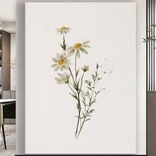 Framed  Wildflower Wall Canvas Art, Wildflower  Wall Art, Wild Flower   Botanical  Print, Farmhouse Home Decor Christmas Wall Art - Đóng khung - Xem 1