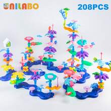 Flower Garden Building, Educational STEM Garden Play Set, Flower Stacking, Perfect Gift Christmas Gifts Color Block Color Blocks - 彩色 - 查看 23