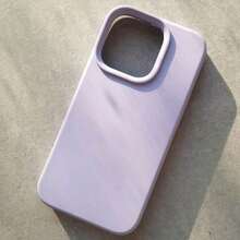 Liquid Silicone Phone Case - Purple Lilac, Anti-Yellowing & Soft Protective, Compatible With IPhone, Waterproof, Shockproof, Anti-Fall, Anti-Scratch - 淡紫色 - 查看 3
