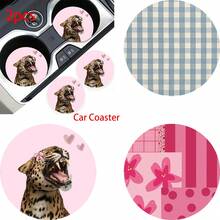 2 pezzi Sottobicchieri portabicchieri per auto, antishock, universali, di moda, accessori per interni auto, regalo per feste