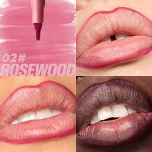1PC Long-Lasting Waterproof Lip Liner Pencil, Velvet Brush Head Soft And Comfortable - Matte Finish, Non-Sticky Formula, 24-Hour Smudge & Transfer Proof, With Precision Applicator Pen - Non-Drying Formula - Ideal Gift For Everyday & Special Events - 彩色 - 查看 11