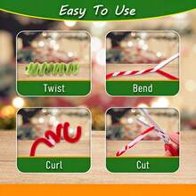 500 piezas de limpiapipas verdes a granel, set de 5 colores de limpiapipas para manualidades, 12 pulgadas de 5 colores surtidos de tallos de chenilla esponjosos, decoraciones de artes y manualidades suaves, cosas creativas y divertidas, tallos de chenilla para proyectos de manualidades y artes DIY (colores navideños) - Multicolor - Ver 4