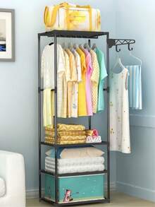 1pc Multifunctional Floor Standing Wardrobe, Coat Rack, Storage Shelf, Shoe Rack, Sturdy, Fashionable, Easy To Assemble And Disassemble, Portable, Suitable For Bedroom, Living Room, Office, Study Room, Holiday Gift, Christmas Gift, Children's Gift - Multicolor - View 19