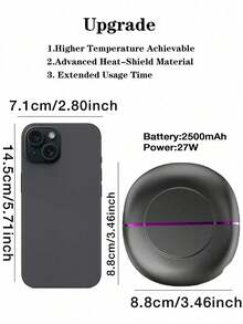 Mini Portable Cordless Straight Hair Comb,Portable Negative Ion Straightening Brush,Long Battery Hot Comb Hair Straightener,Lightweight & Mini Carry,Settings Anti-Scald