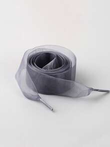 New Fashionable Versatile Sneakers With Tulle Lace Shoelaces, Transparent Lace Shoe Strings Ballerina Style Decor, Small White Shoes Decorative Cords