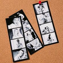 Valentine's Day Gift, Couple Photo, Gift, Decoration, Thanksgiving Gift, New Year Gift, Party Decoration, Customized Photo Booth Printing, Personalized Photo Booth Printing, Wedding Photo Booth Card, Photo Booth Strip Frame, Personalized Strip Frame With Custom Text, Valentine's Day Decoration, Fashionable Customized Decoration, Personalized, Anniversary Gift - Multicolor - View 6