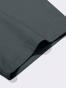 Camiseta casual de verano para hombres cuello redondo manga corta estampado de letras gráfica  Ángeles diseño fresco transpirable moda streetwear básico cómodo dailywear outfit urbano - Gris Oscuro - Ver 4