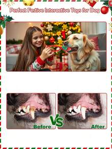 Christmas Dog Toys, Durable Rope Toys 7-Piece Set, Teething Cleaners For Puppies, Small, Medium, And Large Dogs.Durable Dog Chew Toys Are Made Of High Quality Cotton Rope, Tightly Woven Twine Makes Them Hard Wearing And Bite Resistant. - Multicolor - View 4