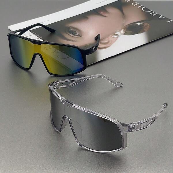 1pc Unisex Outdoor Personalized Fashion Glasses Retro Hipster Cool Sports Cycling Travel