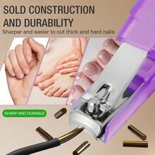 J·FOCUS 2026 New Fashion High-End Lipstick Style Nail Clipper, Professional Stainless Steel High-Precision Sharp Anti-Splash Upgraded Version, Ergonomic Easy To Cut Hard Nails, Hygienic Storage Manicure Pedicure Tool, Travel Portable Decoration, Ideal Gift For Valentine's Day, Mother's Day, Father's Day, Boyfriend, Girlfriend, Business Gathering